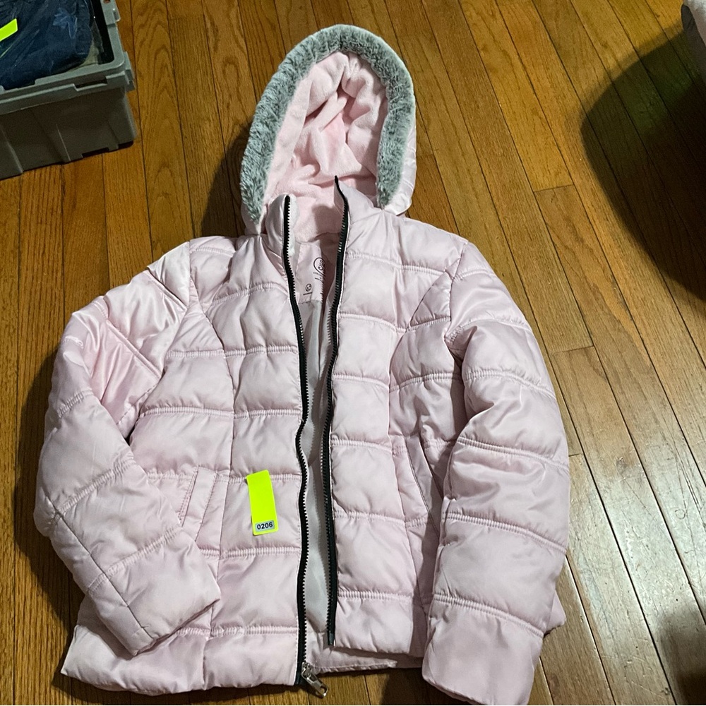 Sage Kids Pink Puffer Jacket